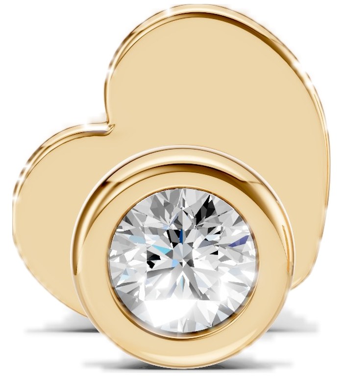 CARA DIAMANTI Златни обеци с диаманти K102-10010Y