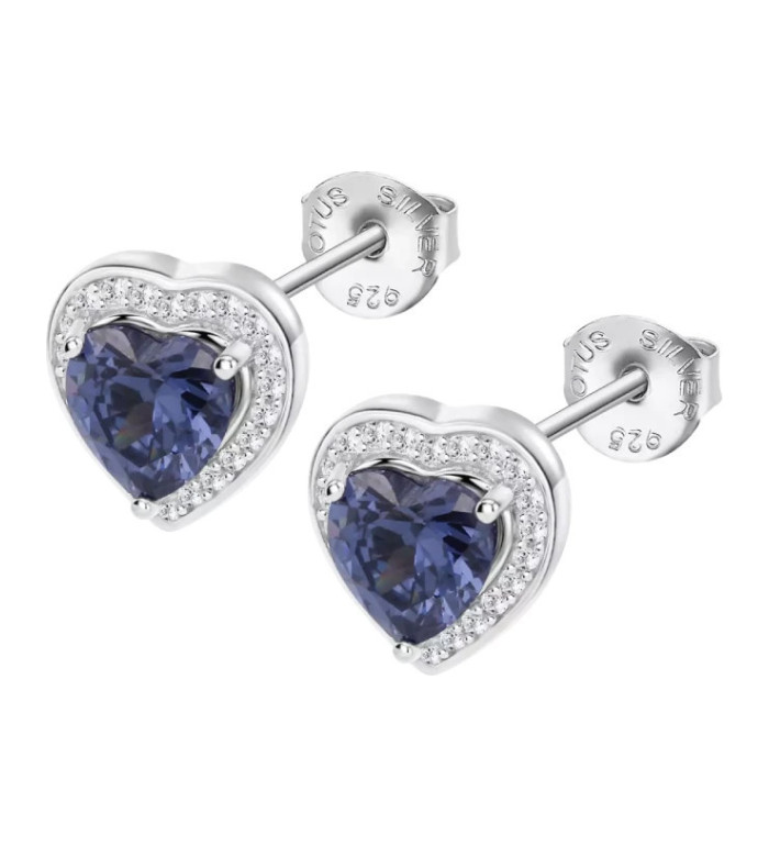 LOTUS SILVER WOMENS SILVER SILVER EARRINGS LP3784-4/1