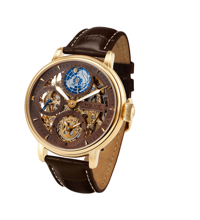 Часовник POLJOT INTERNATIONAL GLOBETROTTER 43MM LIMITED EDITION 300PIECES 9730.2940654
