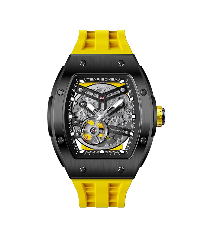 TSAR BOMBA T-Elemental Automatic Black Yellow TB8228A-05