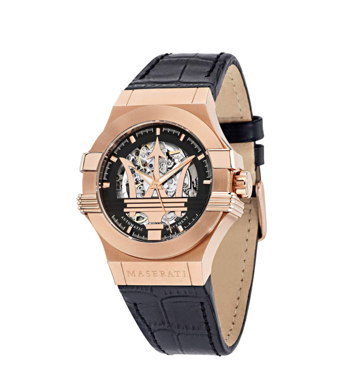 Maserati Potenza Automatic Gold Skeleton