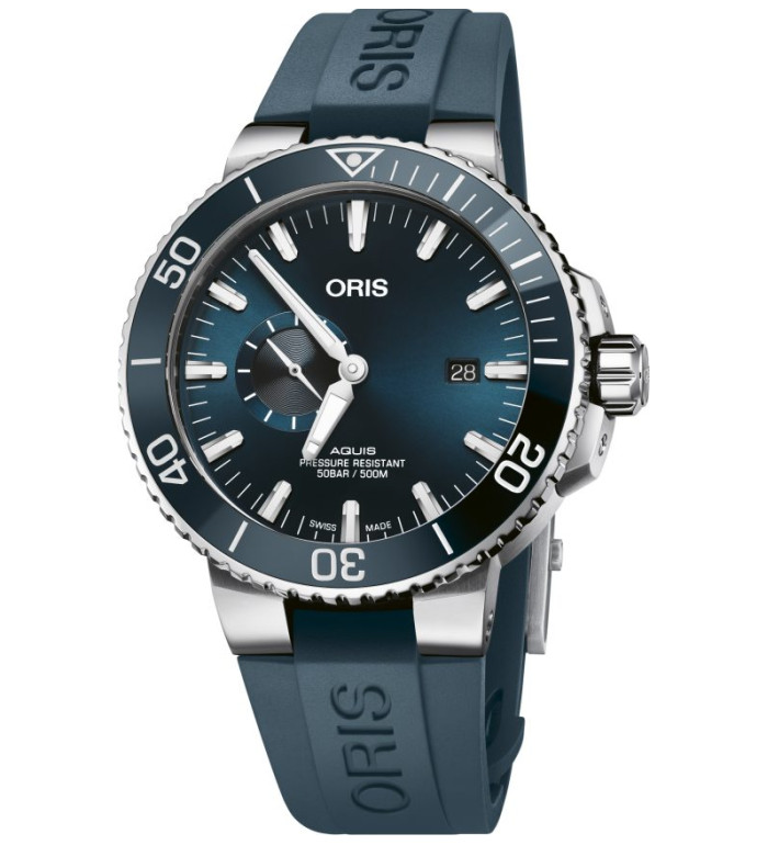 ORIS AQUIS DIVING SMALL SECOND DATE 45.5MM 743 7733 4155-07 4 24 69EB