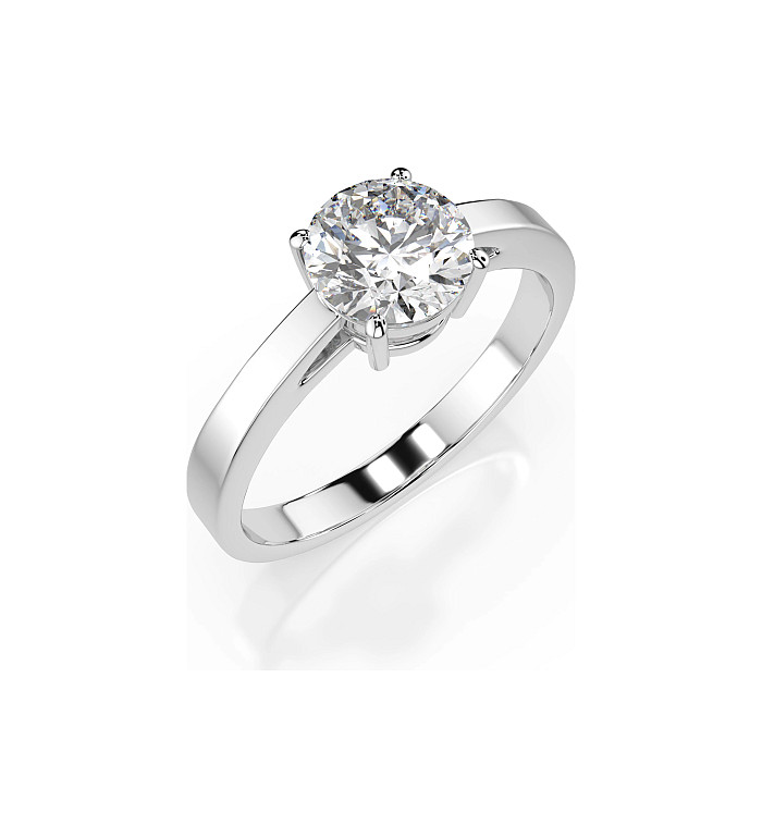 Cara пръстен с диамант 1.00 ct GIA сертификат – ЗЛАТНО БИЖУ 14К K101-10012/1W(6.5)/14K