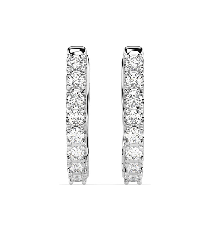 Cara обеци с диаманти 0.32 ct – ЗЛАТНО БИЖУ 14К K102-10044/2W/14K