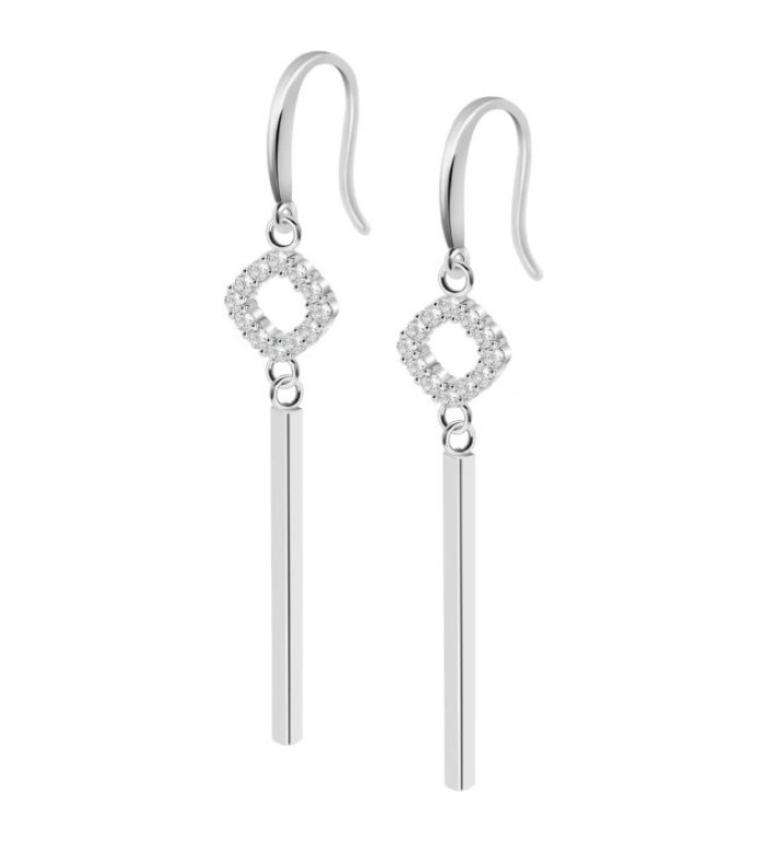 LOTUS SILVER SILVER EARRINGS LP3686-4/1