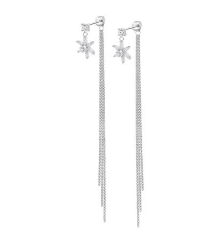 LOTUS SILVER SILVER EARRINGS LP3795-4/1