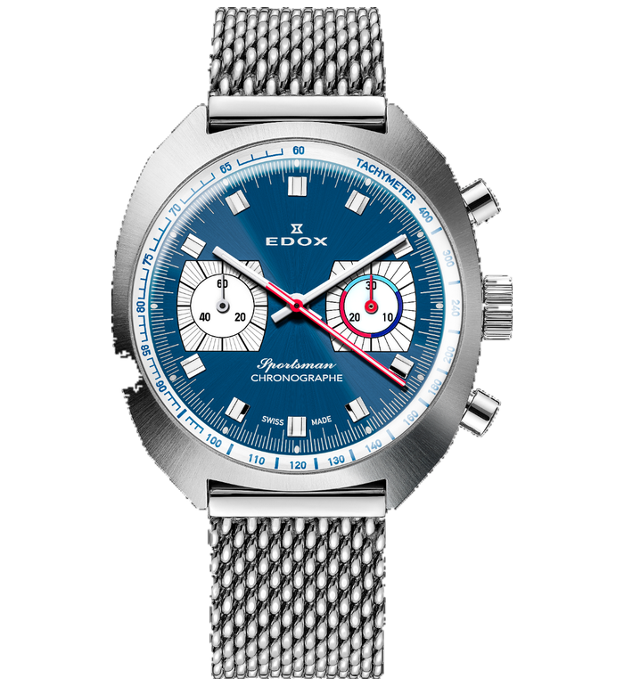 EDOX SPORTSMAN CHRONOGRAPHE AUTOMATIC LIMITED EDITION 41MM 08202 3BU BUIN