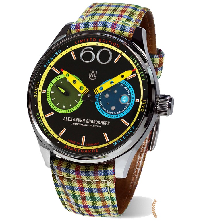 Часовник ALEXANDER SHOROKHOFF Karandash 43.5mm LIMITED EDITION 50PCS AS.KRDSH-1t