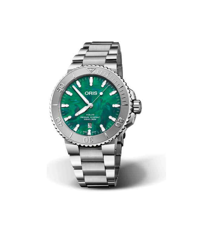ORIS AQUIS DIVING X BRACENET  DATE 43.5MM 01 733 7730 4137 07 8 24 05PEB
