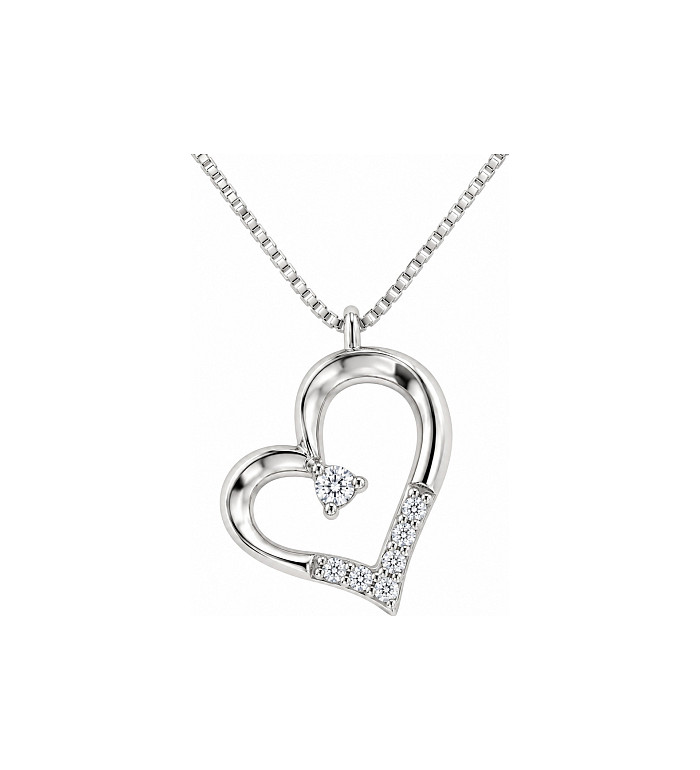 Cara Diamanti gold necklace with diamonds CLN1614H
