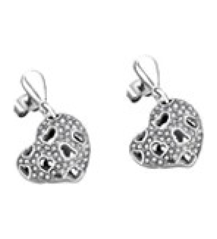 LOTUS STYLE WOMAN'S HEART STEEL EARRINGS LS1743-4/1