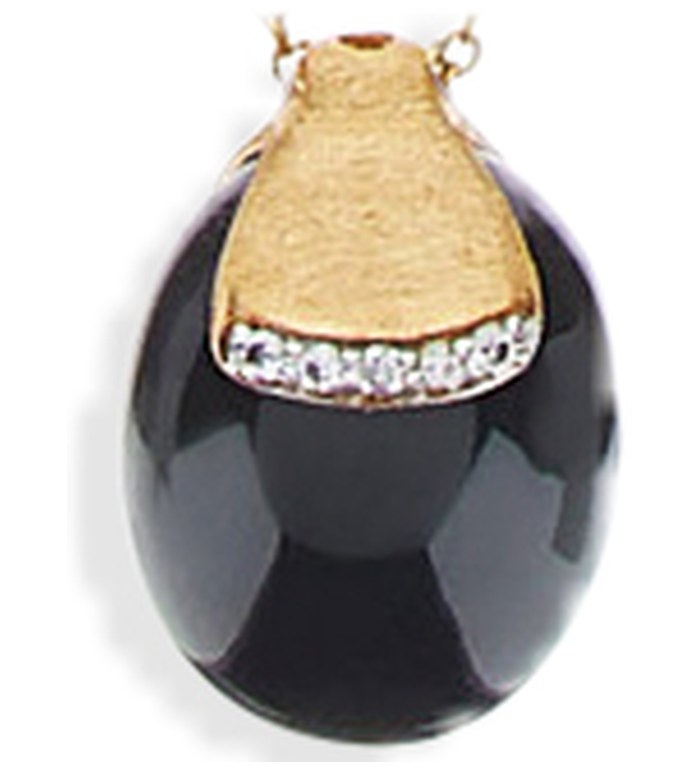 NANIS DANCING MYSTERY BLACK ONYX КОЛИЕ ОНИКС, ДИАМАНТИ CS1-599