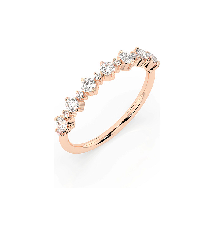 Cara пръстен с диаманти 0.42+0.08 ct – ЗЛАТНО БИЖУ 14К K101-10147R/14K