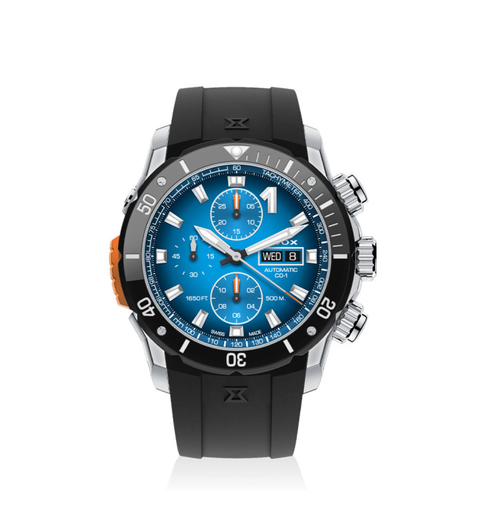 EDOX AUTOMATIC 45MM MEN'S WATCH 01128 3NOCA BUIDN