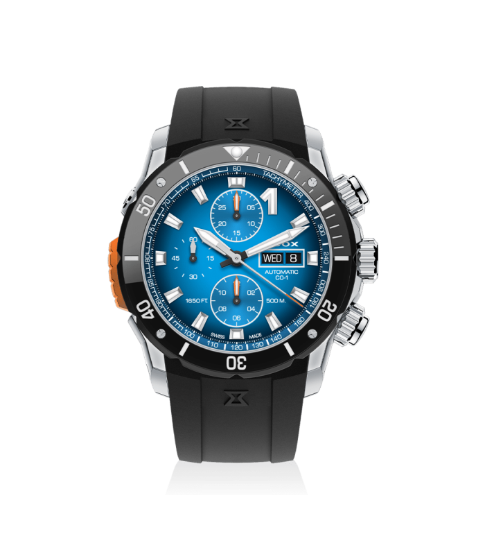 EDOX AUTOMATIC 45MM MEN'S WATCH 01128 3NOCA BUIDN