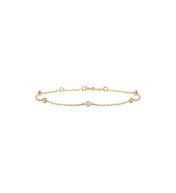 Cara гривна с диаманти 0.14 ct – ЗЛАТНО БИЖУ 14К K105-10008/5Y(1.9)/14K