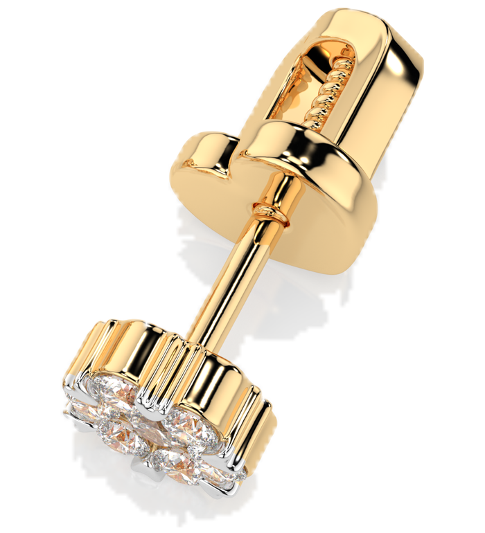 Златни обеци с диаманти CARA DIAMANTI K102-10015Y
