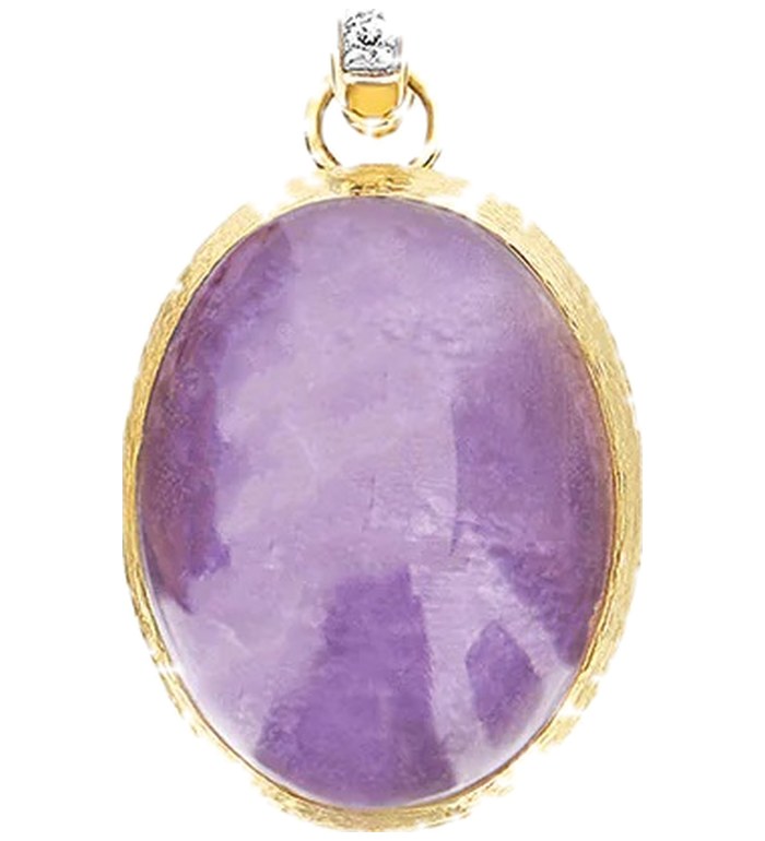 NANIS BOULES VIOLETTA CILENGINE Medium ВИСУЛКА ЛЕПИФОЛИТ, СЕДЕФ, ПЛАНИНСКИ КРИСТАЛ И ДИМАМАНТИ  PS6-609