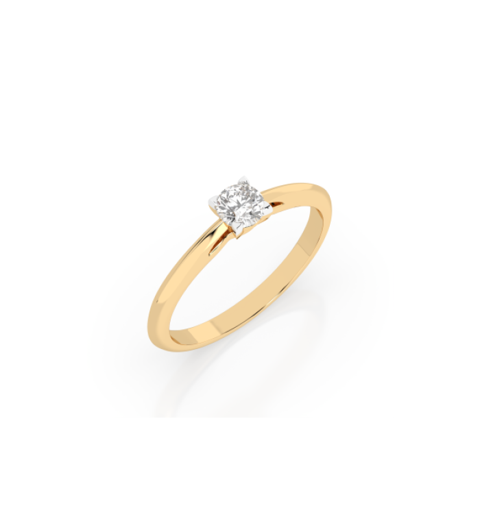 CARA Златен пръстен с диамант 0.30 ct GIA сертификат K101-10190Y
