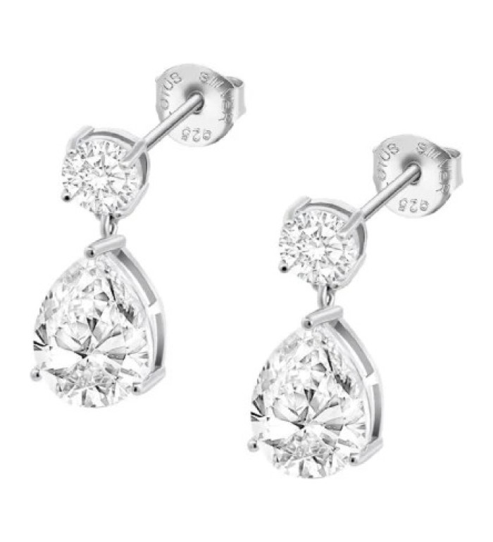 LOTUS SILVER SILVER EARRINGS LP3615-4/1
