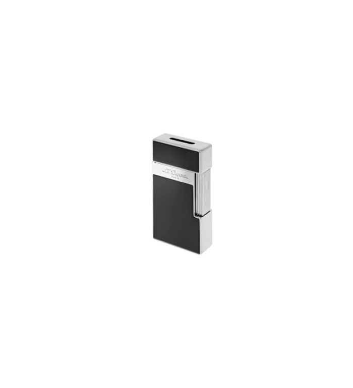Запалка S.T.Dupont BIGGY CHROME SHINY BLACK LACQUER 25001