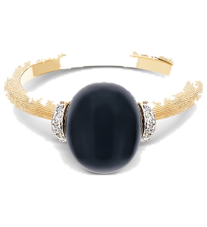 NANIS DANCING MYSTERY BLACK ONYX small ПРЪСТЕН ОНИКС, ДИАМАНТИ AS2-599