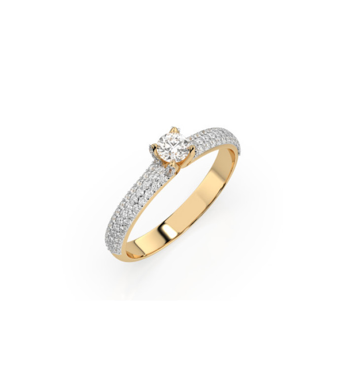 CARA DIAMANTI Златeн пръстен с диаманти K101-10023Y