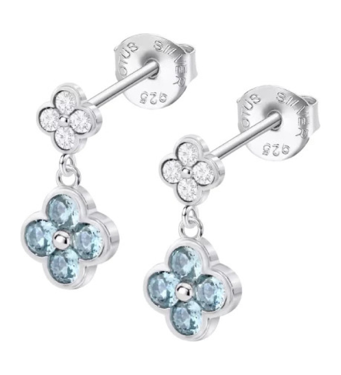 LOTUS SILVER TRENDY SILVER EARRINGS LP3932-4/1