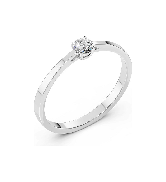 Cara пръстен с диамант 0.15 ct – ЗЛАТНО БИЖУ 14К K101-10012/1W(3.4)/14K