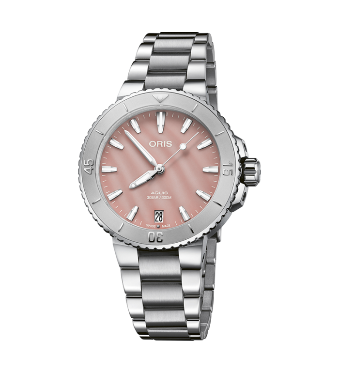 ORIS AQUIS DATE 36.5MM LADIES WATCH 01 733 7770 4158-07 8 18 05P