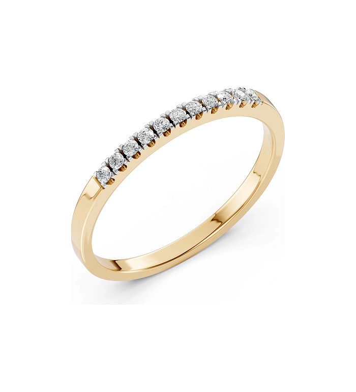 Cara пръстен с диаманти 0.11 ct – ЗЛАТНО БИЖУ 14К K101-10109Y(1.3)/14K