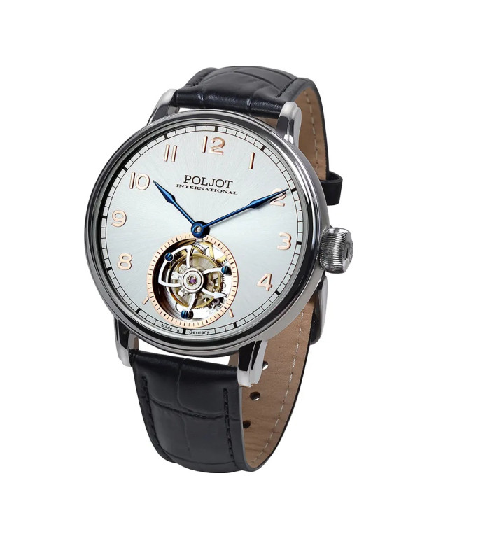 Часовник POLJOT INTERNATIONAL TOURBILLON 42MM LIMITED EDITION 100PCS 3400.T-XVIII-SS 