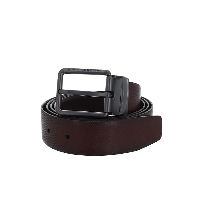 Колан Porsche Design - Business Dark Brown, 120 см, двулицев