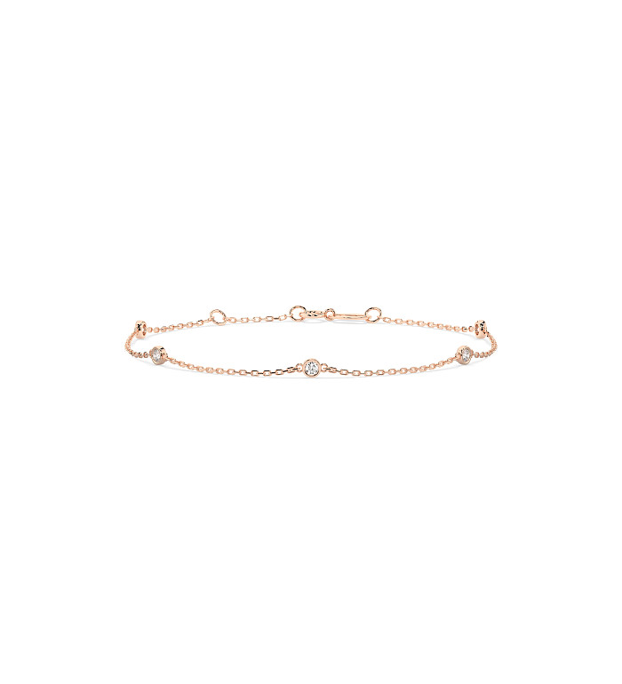 Cara гривна с диаманти 0.14 ct – ЗЛАТНО БИЖУ 14К K105-10008/5R(1.9)/14K