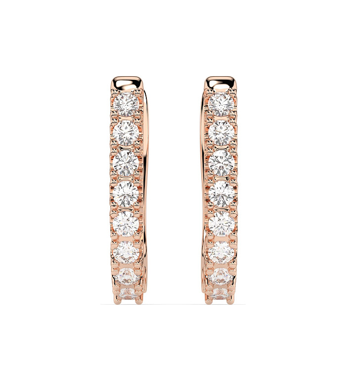 Cara обеци с диаманти 0.32 ct – ЗЛАТНО БИЖУ 14К K102-10044/2R/14K