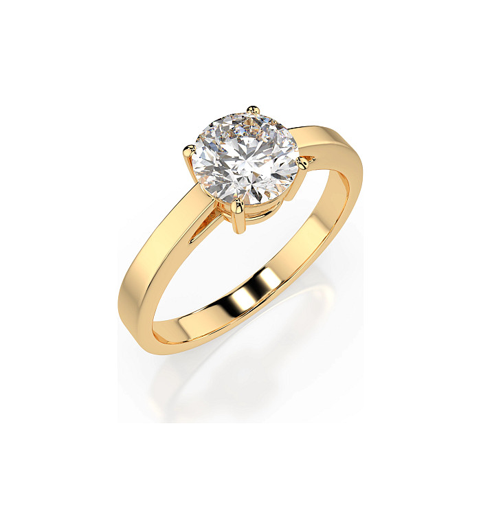 Cara пръстен с диамант 1.00 ct GIA сертификат – ЗЛАТНО БИЖУ 14К K101-10012/1Y(6.5)/14K