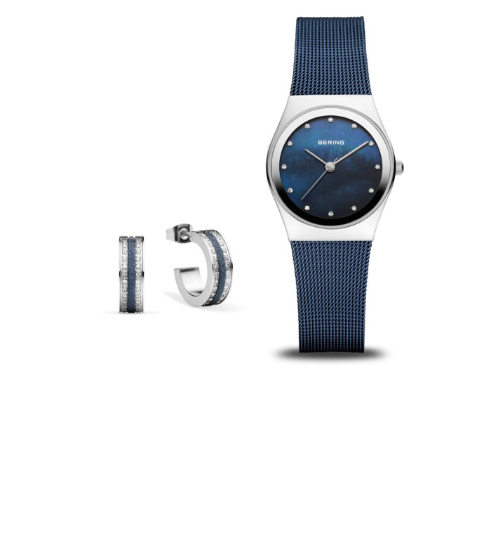 Дамски сет часовник и обеци Bering Classic 12927-307G