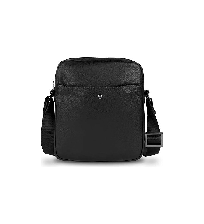 Кожена чанта за рамо Bugatti - Black Magic, S, черна