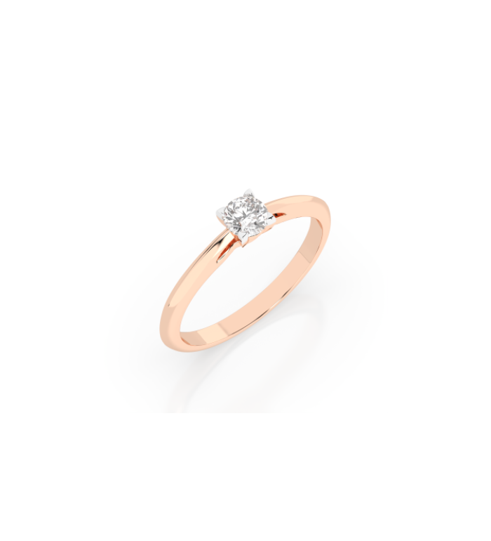 CARA Златен пръстен с диамант 0.30 ct GIA сертификат K101-10190R