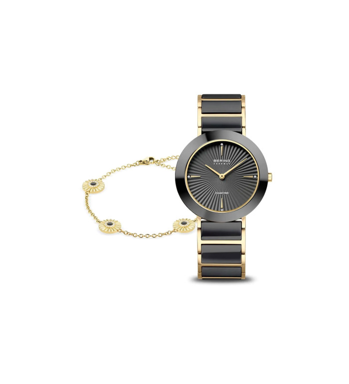 Дамски сет часовник и гривна Bering Classic 11435-732-GWP