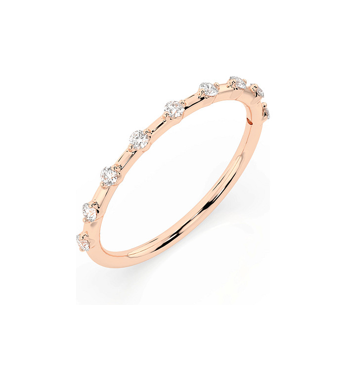 Cara пръстен с диаманти 0.18 ct – ЗЛАТНО БИЖУ 14К K101-10145R/14K