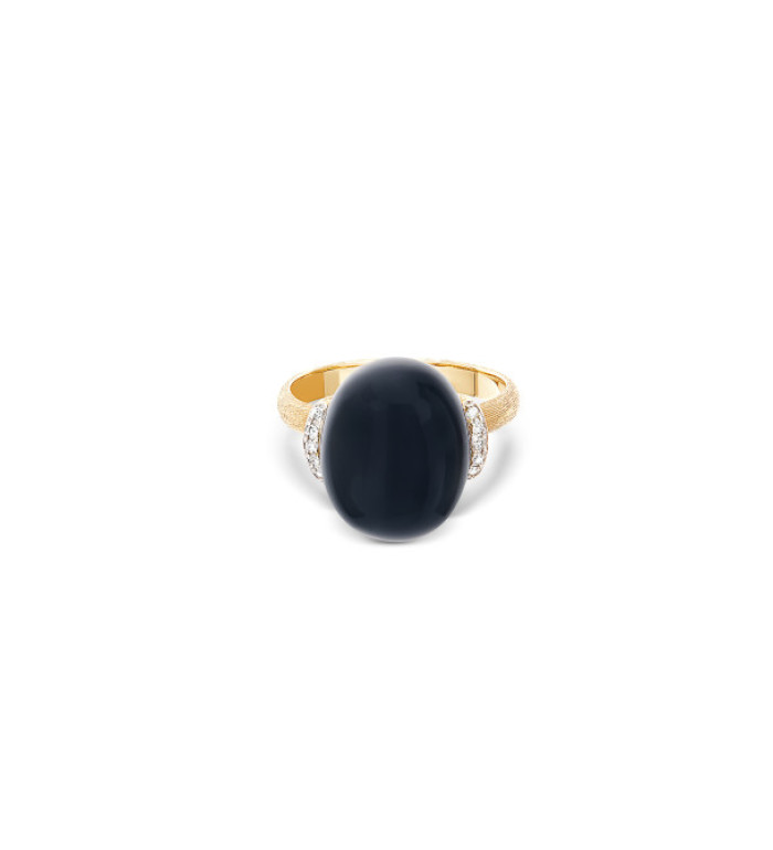 NANIS DANCING MYSTERY BLACK ONYX big ПРЪСТЕН ОНИКС, ДИАМАНТИ AS1-599