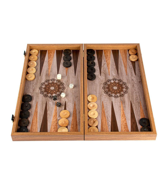 BACKGAMMON FOR GAME MANOPOULOS - TRADITIONAL MANDALA, 53X48 CM
