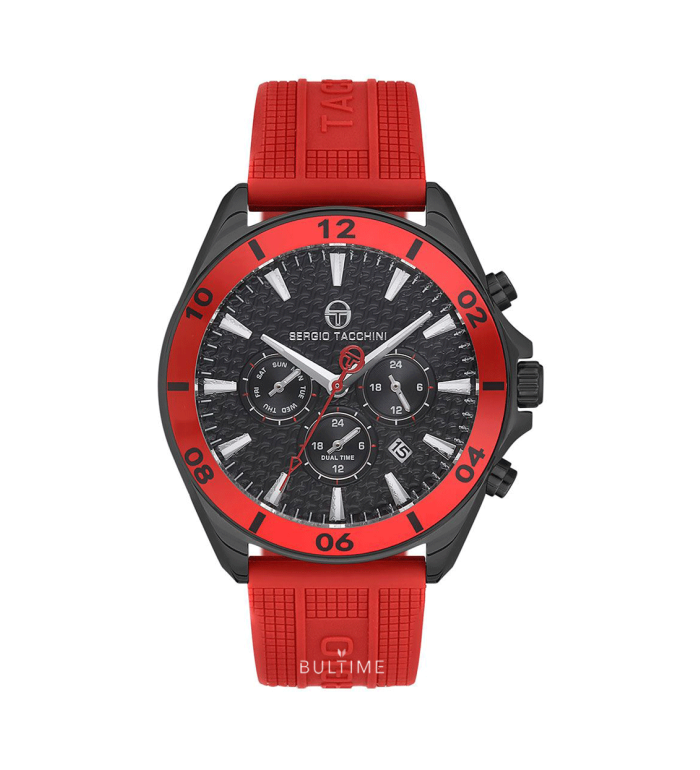 SERGIO TACCHINI DUAL TIME 45MM MEN`S WATCH ST.1.10088-5