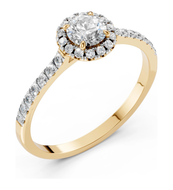 RING WITH DIAMOND CARA 0.50+0.29CT GIA CERTIFICATE K101-10095Y (5.1)