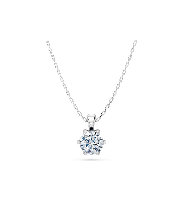 Cara колие с диамант 0.70 ct GIA сертификат – ЗЛАТНО БИЖУ 14К K104-10004W(5.7)/14K