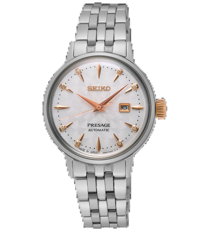 SEIKO PRESAGE SKYDIVING DIAMONT TWIST 30MM LADIES WATCH SRE009J1