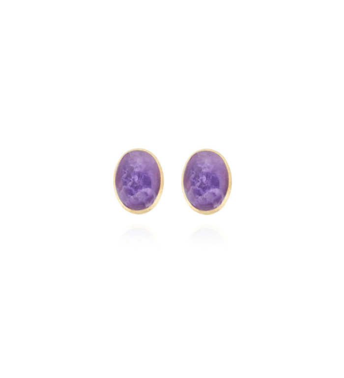 NANIS BOULES VIOLETTA medium ОБЕЦИ ЛЕПИФОЛИТ, СЕДЕФ, ПЛАНИНСКИ КРИСТАЛ OA2-609