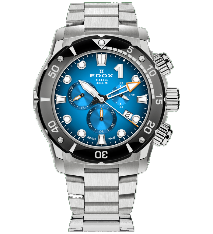 EDOX CO-1 QUARTZ 45MM MEN'S WATCH 10242 TINM BUIDN