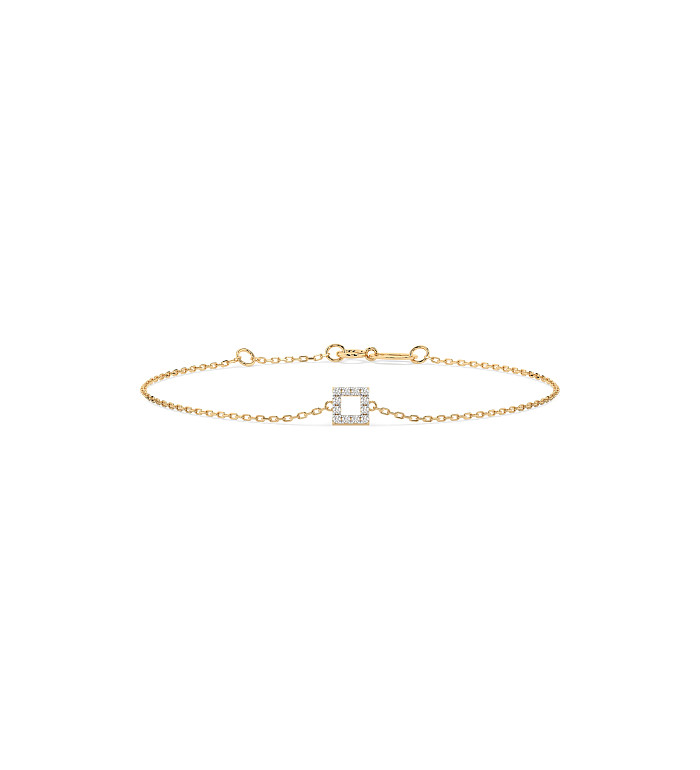 Cara гривна с диаманти 0.06 ct – ЗЛАТНО БИЖУ 14К K105-10016Y/14K